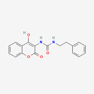 molecular formula C18H16N2O4 B5913827 N-(4-hydroxy-2-oxo-2H-chromen-3-yl)-N'-(2-phenylethyl)urea 