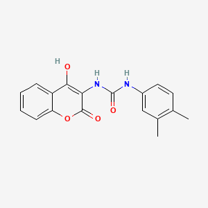 molecular formula C18H16N2O4 B5913834 N-(3,4-dimethylphenyl)-N'-(4-hydroxy-2-oxo-2H-chromen-3-yl)urea 