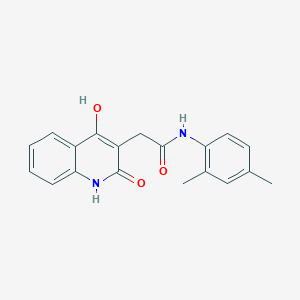 molecular formula C19H18N2O3 B5913851 N-(2,4-dimethylphenyl)-2-(4-hydroxy-2-oxo-1,2-dihydro-3-quinolinyl)acetamide 