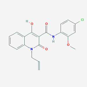 molecular formula C20H17ClN2O4 B5913864 1-allyl-N-(4-chloro-2-methoxyphenyl)-4-hydroxy-2-oxo-1,2-dihydro-3-quinolinecarboxamide 