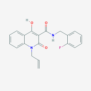 1-allyl-N-(2-fluorobenzyl)-4-hydroxy-2-oxo-1,2-dihydro-3-quinolinecarboxamide