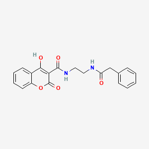 molecular formula C20H18N2O5 B5913907 4-hydroxy-2-oxo-N-{2-[(phenylacetyl)amino]ethyl}-2H-chromene-3-carboxamide 