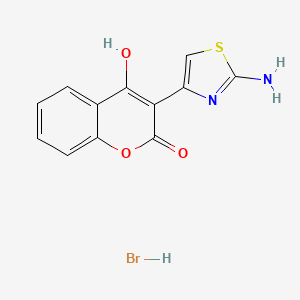molecular formula C12H9BrN2O3S B5913911 3-(2-amino-1,3-thiazol-4-yl)-4-hydroxy-2H-chromen-2-one hydrobromide 