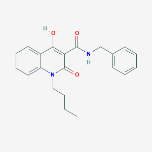 molecular formula C21H22N2O3 B5913961 N-benzyl-1-butyl-4-hydroxy-2-oxo-1,2-dihydro-3-quinolinecarboxamide 