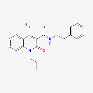 molecular formula C21H22N2O3 B5913971 4-hydroxy-2-oxo-N-(2-phenylethyl)-1-propyl-1,2-dihydro-3-quinolinecarboxamide CAS No. 303093-45-0