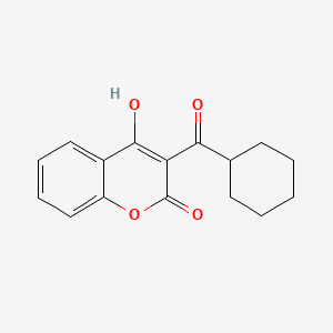 molecular formula C16H16O4 B5914086 3-(cyclohexylcarbonyl)-4-hydroxy-2H-chromen-2-one CAS No. 113087-24-4
