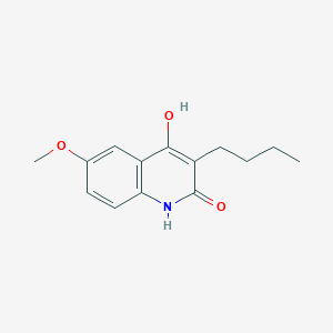 molecular formula C14H17NO3 B5914089 3-butyl-4-hydroxy-6-methoxy-2(1H)-quinolinone 