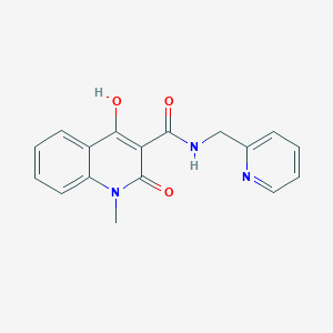 molecular formula C17H15N3O3 B5914109 4-hydroxy-1-methyl-2-oxo-N-(2-pyridinylmethyl)-1,2-dihydro-3-quinolinecarboxamide 
