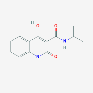 molecular formula C14H16N2O3 B5914115 4-hydroxy-N-isopropyl-1-methyl-2-oxo-1,2-dihydro-3-quinolinecarboxamide 