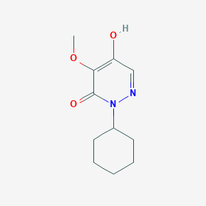 molecular formula C11H16N2O3 B5914147 2-cyclohexyl-5-hydroxy-4-methoxy-3(2H)-pyridazinone 