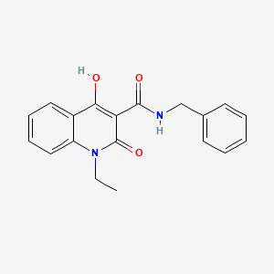 molecular formula C19H18N2O3 B5914158 N-benzyl-1-ethyl-4-hydroxy-2-oxo-1,2-dihydro-3-quinolinecarboxamide 