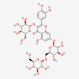 molecular formula C33H40O22 B591420 槲皮素 3-O-β-D-葡萄糖-7-O-β-D-龙胆二糖苷 CAS No. 60778-02-1