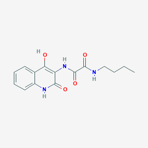 molecular formula C15H17N3O4 B5914209 N-butyl-N'-(4-hydroxy-2-oxo-1,2-dihydro-3-quinolinyl)ethanediamide 