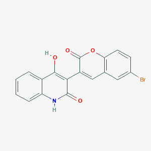 molecular formula C18H10BrNO4 B5914221 3-(6-bromo-2-oxo-2H-chromen-3-yl)-4-hydroxy-2(1H)-quinolinone 