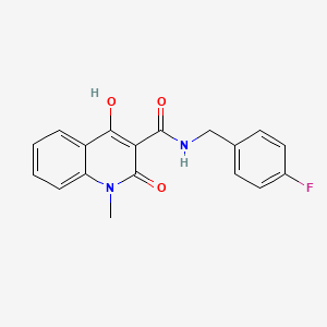 molecular formula C18H15FN2O3 B5914240 N-(4-fluorobenzyl)-4-hydroxy-1-methyl-2-oxo-1,2-dihydro-3-quinolinecarboxamide 