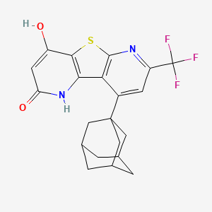 9-(1-adamantyl)-7-(trifluoromethyl)pyrido[2',3':4,5]thieno[2,3-b]pyridine-2,4-diol