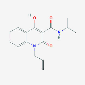 molecular formula C16H18N2O3 B5914272 1-allyl-4-hydroxy-N-isopropyl-2-oxo-1,2-dihydro-3-quinolinecarboxamide 