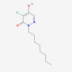 molecular formula C12H19ClN2O2 B5914335 4-chloro-5-hydroxy-2-octyl-3(2H)-pyridazinone 