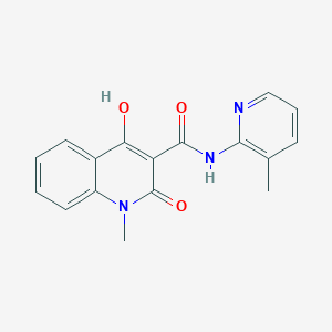 molecular formula C17H15N3O3 B5914349 4-hydroxy-1-methyl-N-(3-methyl-2-pyridinyl)-2-oxo-1,2-dihydro-3-quinolinecarboxamide 