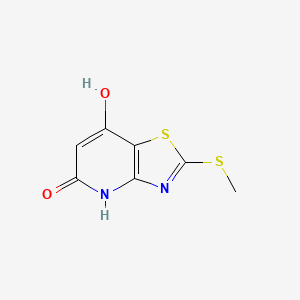 molecular formula C7H6N2O2S2 B5914365 2-(methylthio)[1,3]thiazolo[4,5-b]pyridine-5,7-diol 