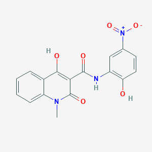 molecular formula C17H13N3O6 B5914394 4-hydroxy-N-(2-hydroxy-5-nitrophenyl)-1-methyl-2-oxo-1,2-dihydro-3-quinolinecarboxamide 