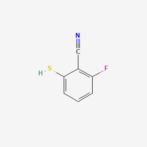 molecular formula C7H4FNS B591445 2-Fluoro-6-sulfanylbenzonitrile CAS No. 138249-39-5