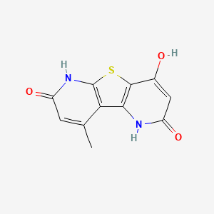 molecular formula C11H8N2O3S B5914504 4,7-dihydroxy-9-methylpyrido[2',3':4,5]thieno[2,3-b]pyridin-2(1H)-one 