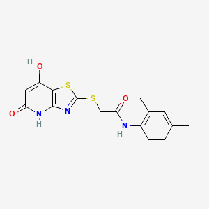 molecular formula C16H15N3O3S2 B5914505 N-(2,4-dimethylphenyl)-2-[(7-hydroxy-5-oxo-4,5-dihydro[1,3]thiazolo[4,5-b]pyridin-2-yl)thio]acetamide 