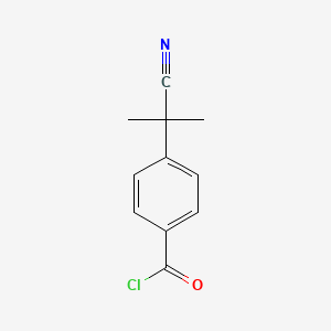 molecular formula C11H10ClNO B591454 4-(2-Cyanopropan-2-yl)benzoyl chloride CAS No. 129488-75-1