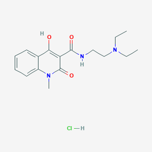 N-[2-(diethylamino)ethyl]-4-hydroxy-1-methyl-2-oxo-1,2-dihydro-3-quinolinecarboxamide hydrochloride