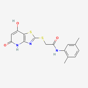 molecular formula C16H15N3O3S2 B5914555 N-(2,5-dimethylphenyl)-2-[(7-hydroxy-5-oxo-4,5-dihydro[1,3]thiazolo[4,5-b]pyridin-2-yl)thio]acetamide 