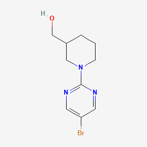 molecular formula C10H14BrN3O B591456 [1-(5-Bromopyrimidin-2-yl)piperidin-3-yl]methanol CAS No. 1189973-29-2