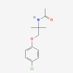molecular formula C12H16ClNO2 B5914597 N-[2-(4-chlorophenoxy)-1,1-dimethylethyl]acetamide 