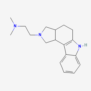 molecular formula C18H25N3 B5914605 2-(3,3a,4,5,6,10c-hexahydropyrrolo[3,4-c]carbazol-2(1H)-yl)-N,N-dimethylethanamine 