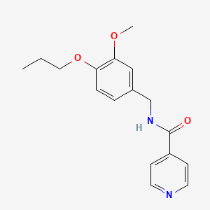 molecular formula C17H20N2O3 B5914629 N-(3-methoxy-4-propoxybenzyl)isonicotinamide 