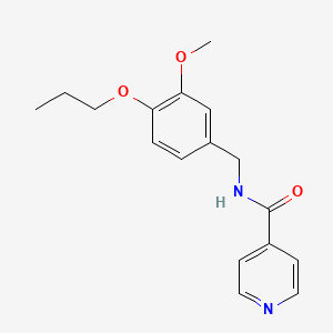 N-(3-methoxy-4-propoxybenzyl)isonicotinamide