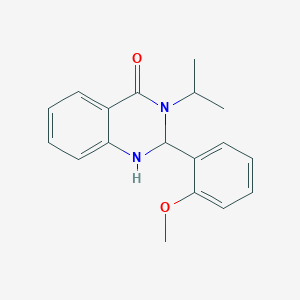 molecular formula C18H20N2O2 B5914634 3-isopropyl-2-(2-methoxyphenyl)-2,3-dihydro-4(1H)-quinazolinone 