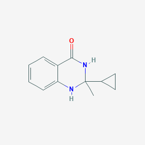 molecular formula C12H14N2O B5914649 2-cyclopropyl-2-methyl-2,3-dihydro-4(1H)-quinazolinone 