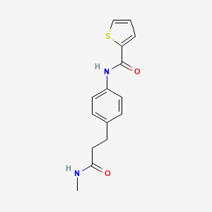 molecular formula C15H16N2O2S B5914658 N-{4-[3-(methylamino)-3-oxopropyl]phenyl}-2-thiophenecarboxamide 
