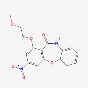 molecular formula C16H14N2O6 B5914661 1-(2-methoxyethoxy)-3-nitrodibenzo[b,f][1,4]oxazepin-11(10H)-one 