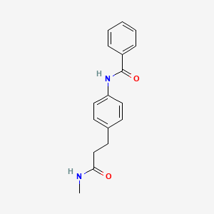 molecular formula C17H18N2O2 B5914669 N-{4-[3-(methylamino)-3-oxopropyl]phenyl}benzamide 