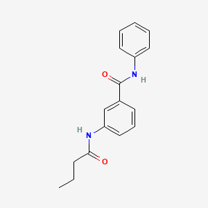 molecular formula C17H18N2O2 B5914682 3-(butyrylamino)-N-phenylbenzamide 