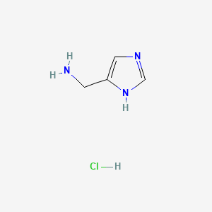molecular formula C4H8ClN3 B591469 (1H-Imidazol-4-yl)methanamine hydrochloride CAS No. 66247-84-5