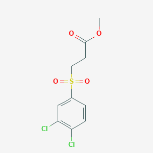 molecular formula C10H10Cl2O4S B5914696 methyl 3-[(3,4-dichlorophenyl)sulfonyl]propanoate 