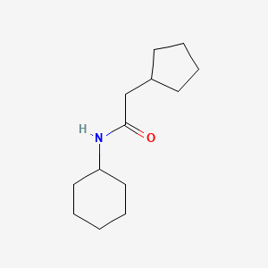 molecular formula C13H23NO B5914764 N-cyclohexyl-2-cyclopentylacetamide 