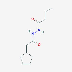 N'-(2-cyclopentylacetyl)butanohydrazide