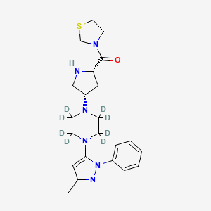 molecular formula C22H30N6OS B591477 Teneligliptin D8 CAS No. 1391012-95-5