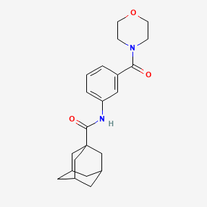 molecular formula C22H28N2O3 B5914788 N-[3-(4-morpholinylcarbonyl)phenyl]-1-adamantanecarboxamide 