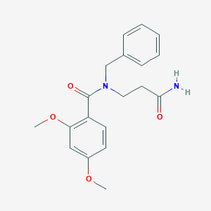 molecular formula C19H22N2O4 B5914793 N-(3-amino-3-oxopropyl)-N-benzyl-2,4-dimethoxybenzamide 
