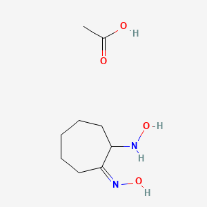 molecular formula C9H18N2O4 B5914800 (1Z)-2-(hydroxyamino)cycloheptanone oxime acetate (salt) 